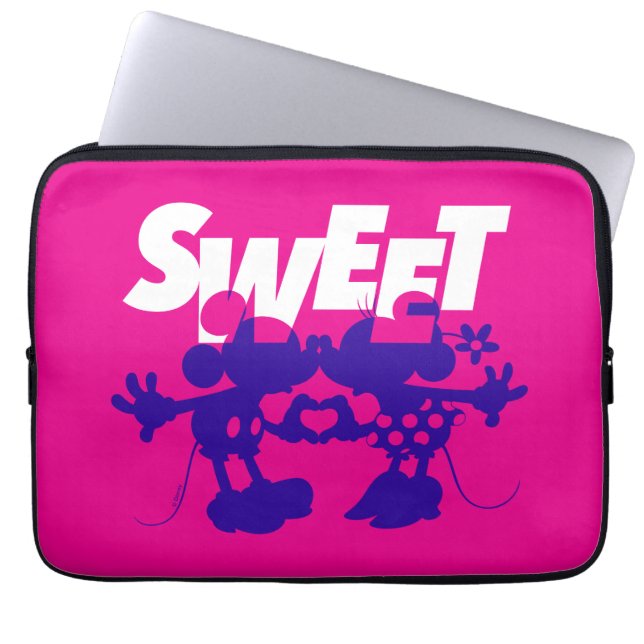 Mickey & Minnie Mouse| Sweet! Valentine's Day Laptop Sleeve (Front)