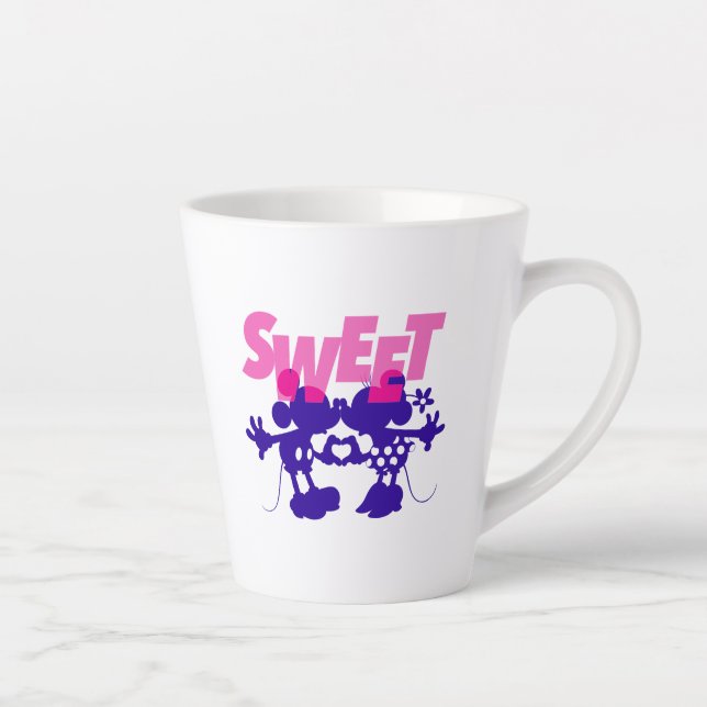 Mickey & Minnie Mouse| Sweet! Valentine's Day Latte Mug (Right)