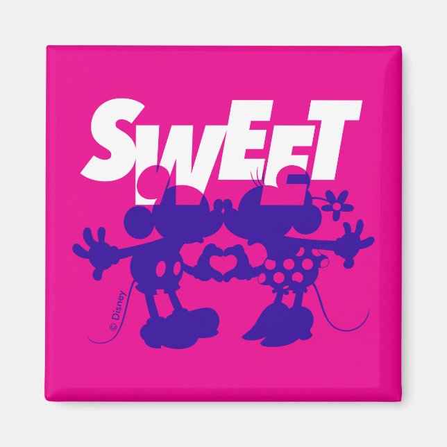 Mickey & Minnie Mouse| Sweet! Valentine's Day Magnet (Front)