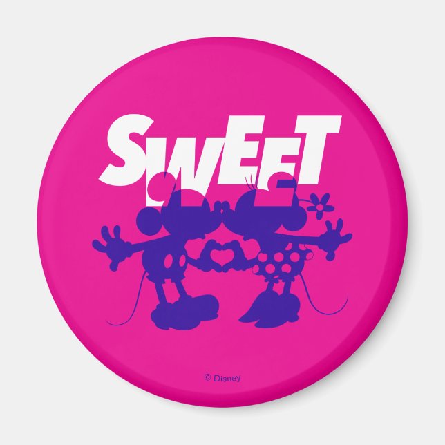 Mickey & Minnie Mouse| Sweet! Valentine's Day Magnet (Front)