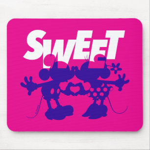 Mickey & Minnie Mouse  Sweet! Valentine's Day Mouse Pad