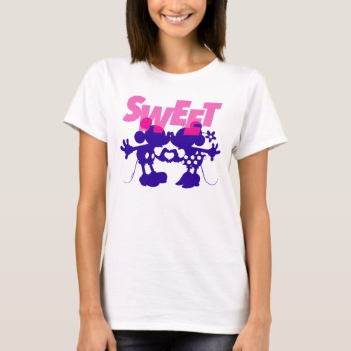 Mickey  Minnie Mouse Sweet Valentines Day T_Shirt