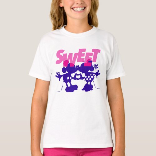 Mickey  Minnie Mouse Sweet Valentines Day T_Shirt