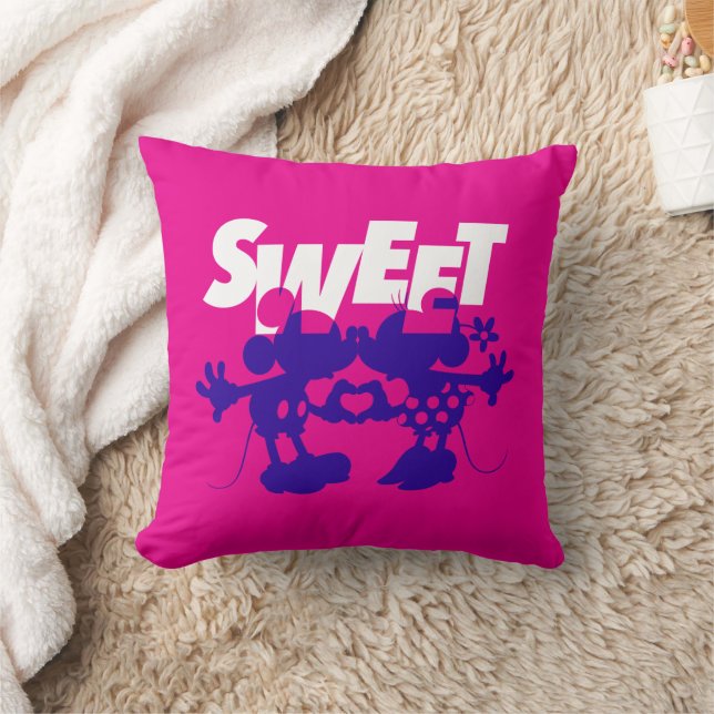 Mickey & Minnie Mouse| Sweet! Valentine's Day Throw Pillow (Blanket)