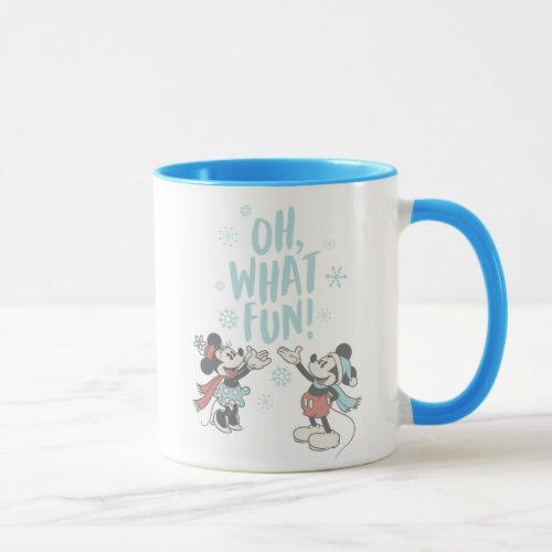 Mickey  Minnie  Oh What Fun Mug