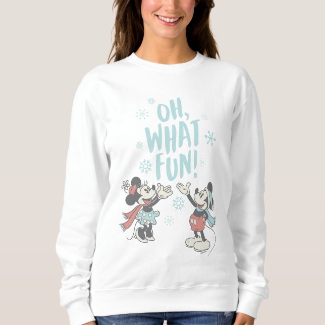 Mickey & Minnie | Oh What Fun! Sweatshirt (Front)