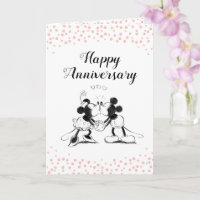 Mickey & Minnie Pink Confetti Anniversary