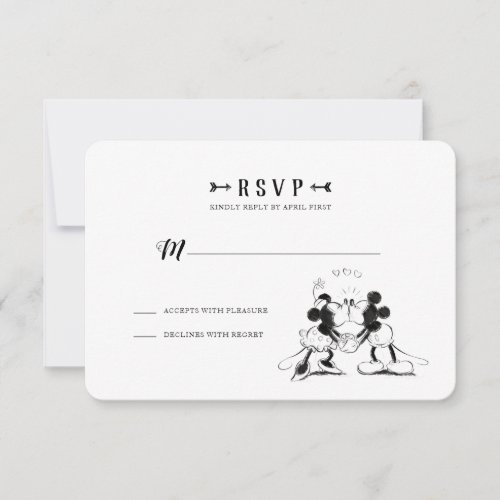 Mickey  Minnie  Pink Confetti Wedding _ RSVP