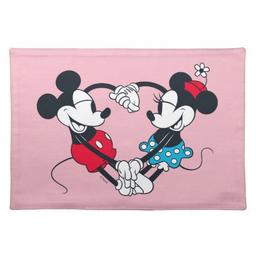Mickey  Minnie  Relationship Goals Cloth Placemat