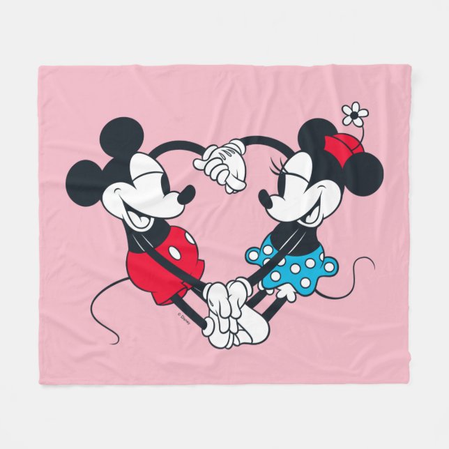 Mickey & Minnie | Relationship Goals Fleece Blanket (Front (Horizontal))