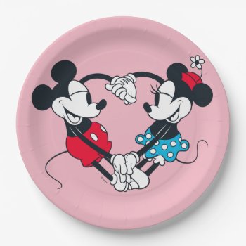 Mickey & Minnie | Relationship Goals Paper Plates by MickeyAndFriends at Zazzle