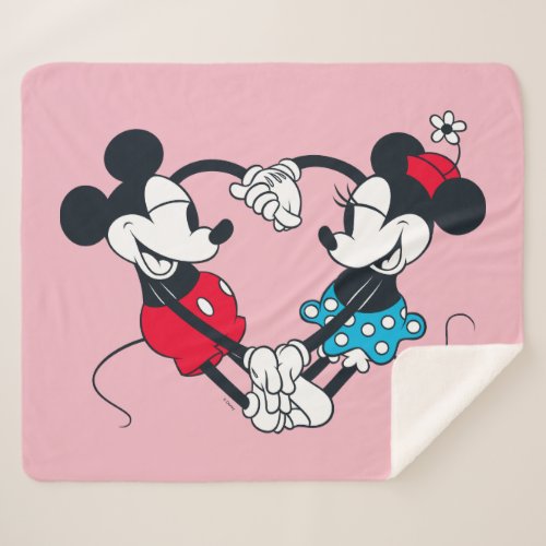 Mickey  Minnie  Relationship Goals Sherpa Blanket