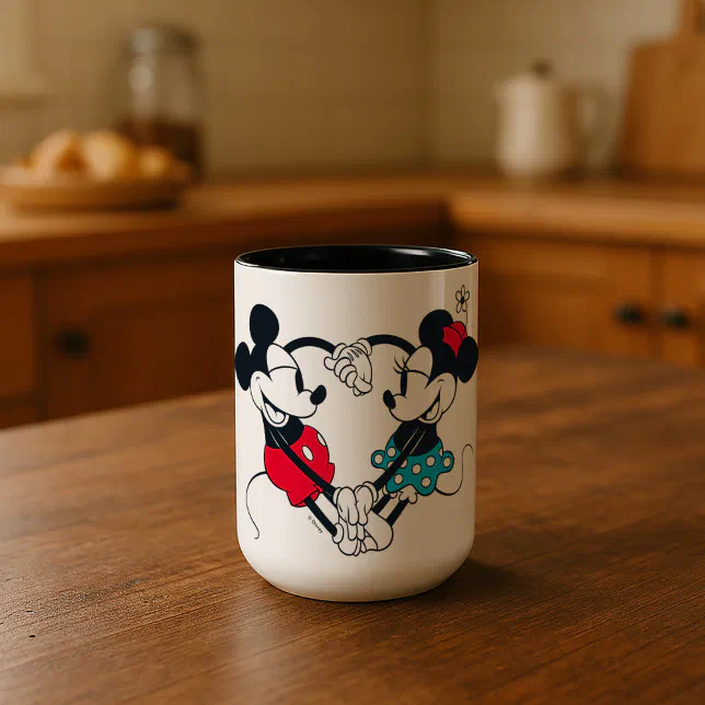 Mickey & Minnie | Relationship Goals Two-Tone Coffee Mug