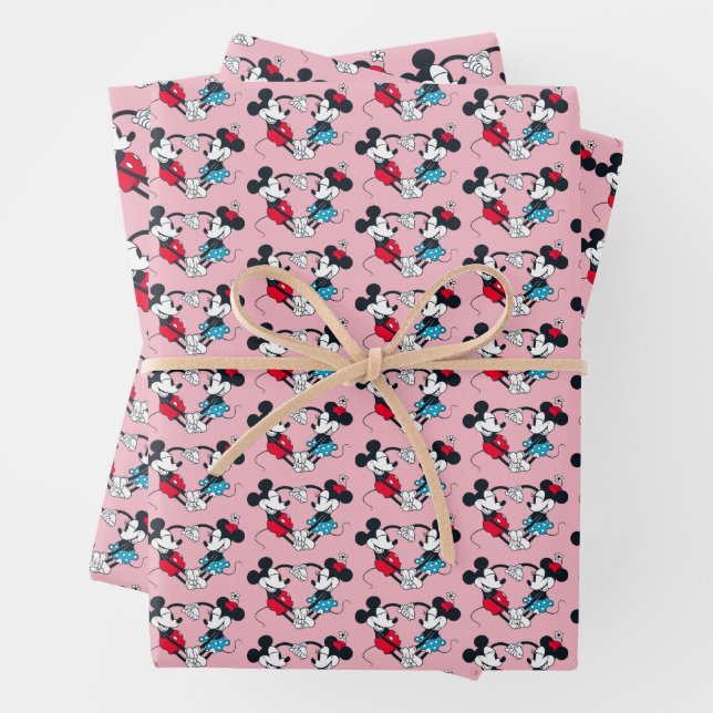 Mickey & Minnie | Relationship Goals Wrapping Paper Sheets (In situ)