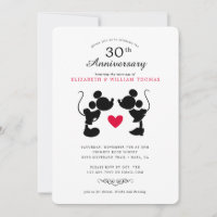 Mickey & Minnie | Silhouette Wedding Anniversary
