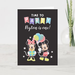 Mickey & Minnie   Time to Party Card