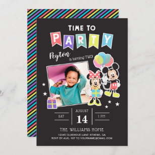 Fantastic Mickey Mouse Baseball Player Birthday Invitation - oscarsitosroom