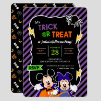 Mickey & Minnie | Trick or Treat - Halloween Party Invitation