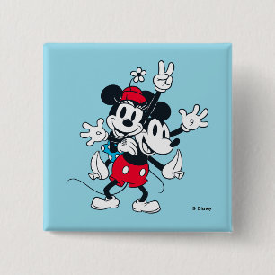 Mickey & Minnie   Two of a Kind Button