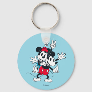 Disney Minnie Mouse Sitting Enamel Keychain