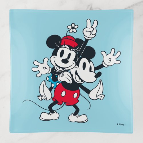 Mickey  Minnie  Two of a Kind Trinket Tray