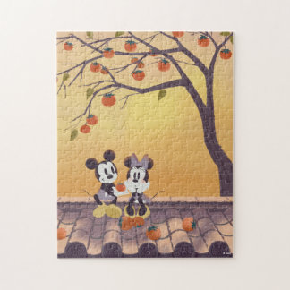 Mickey & Minnie Under Persimmon Tree Jigsaw Puzzle