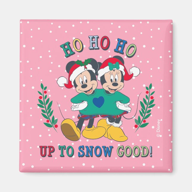 Mickey & Minnie | Up to Snow Good Magnet (Front)
