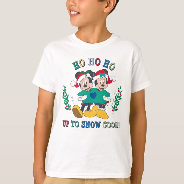 Mickey & Minnie | Up to Snow Good T-Shirt (Front)