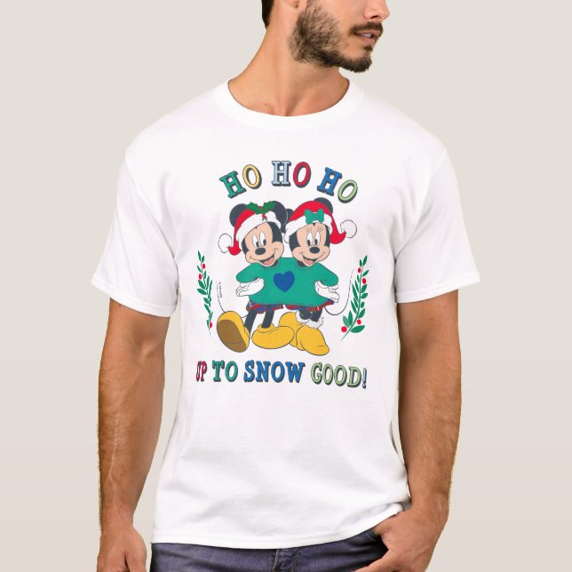 Mickey & Minnie | Up to Snow Good T-Shirt (Front)