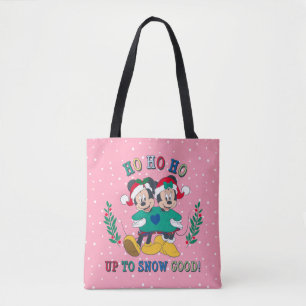 Mickey & Minnie Up to Snow Good Tote Bag