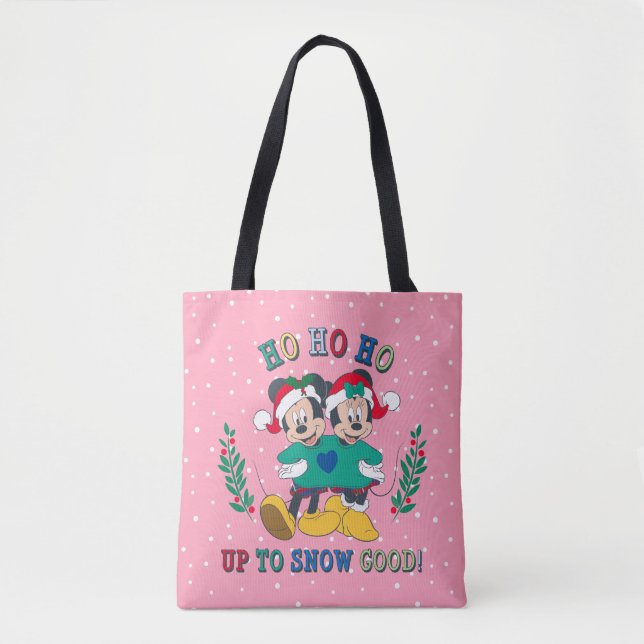 Mickey & Minnie | Up to Snow Good Tote Bag (Front)