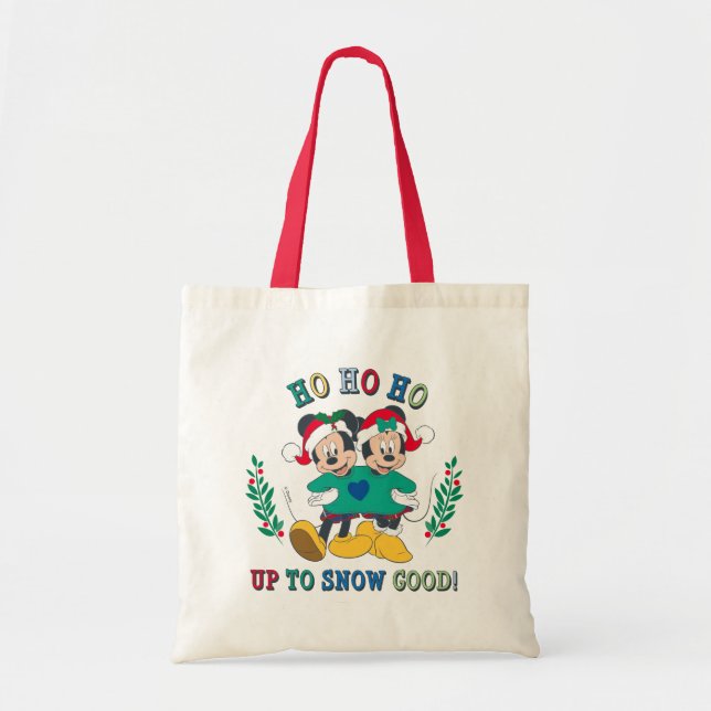 Mickey & Minnie | Up to Snow Good Tote Bag (Front)