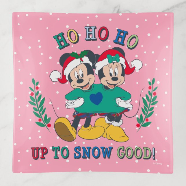 Mickey & Minnie | Up to Snow Good Trinket Tray (Front)