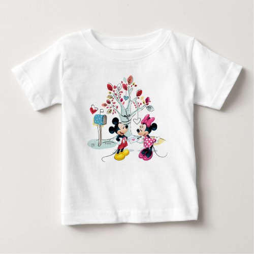 Mickey  Minnie  Valentines Day 2 Baby T_Shirt