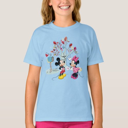 Mickey  Minnie  Valentines Day 2 T_Shirt