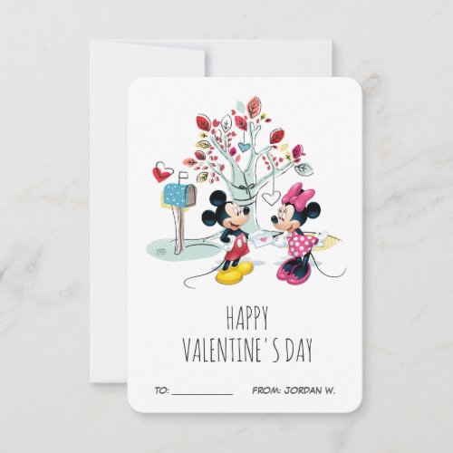 Mickey  Minnie  Valentines Day Invitation