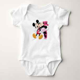 Mickey & Minnie Valentine's Day Smooch Baby Bodysuit