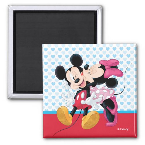 Mickey  Minnie  Valentines Day Smooch Magnet