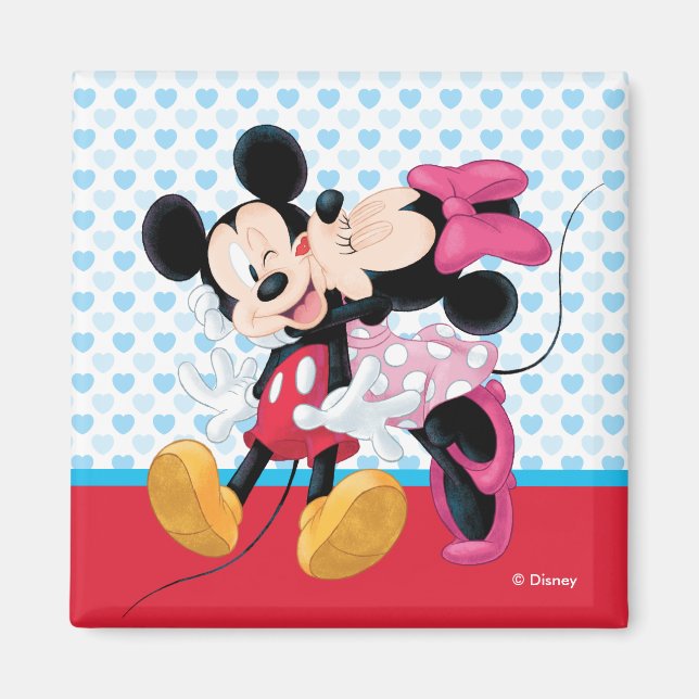 Mickey & Minnie | Valentine's Day Smooch Magnet (Front)