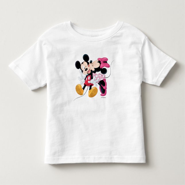 Mickey & Minnie | Valentine's Day Smooch Toddler T-shirt (Front)