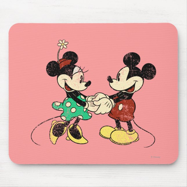 Mickey & Minnie | Vintage Mouse Pad (Front)