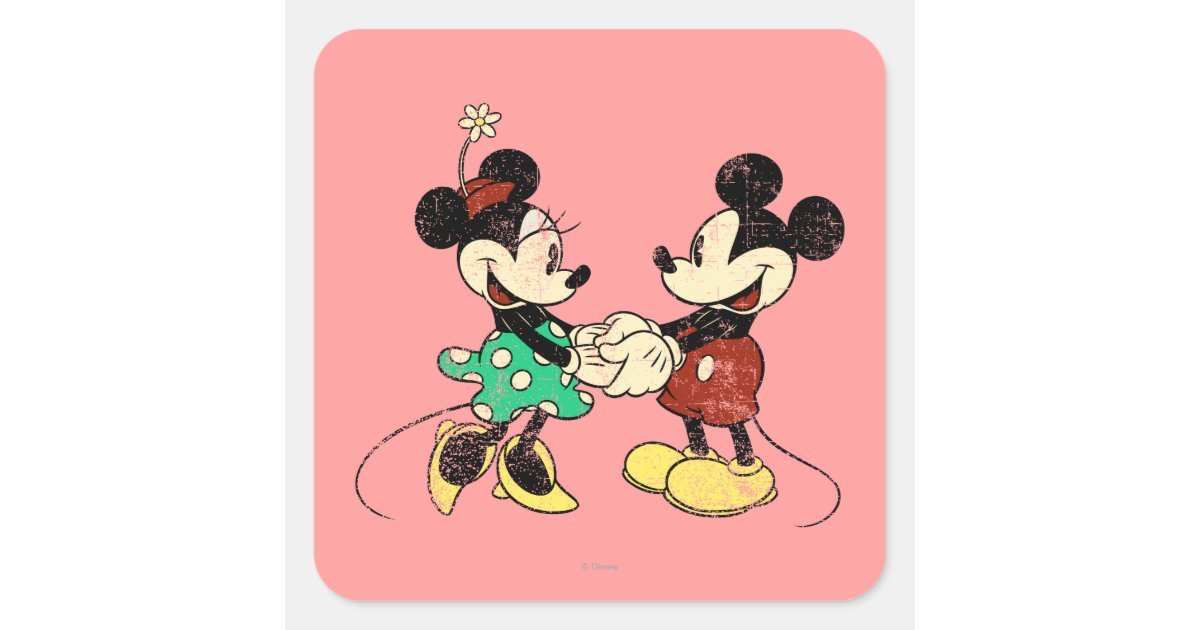 Disney Kitchen Towel Set - Mickey and Minnie Mouse Retro