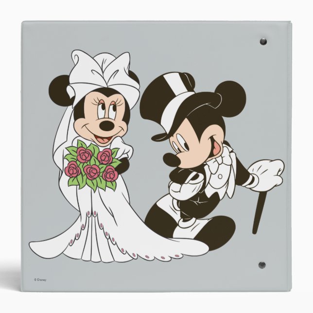 Mickey & Minnie Wedding | Getting Married Binder | Zazzle