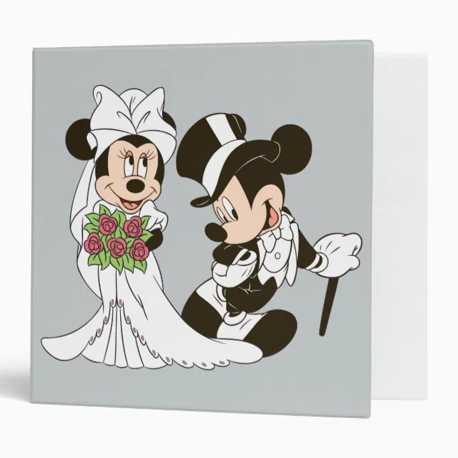 Mickey & Minnie Wedding | Getting Married Binder | Zazzle