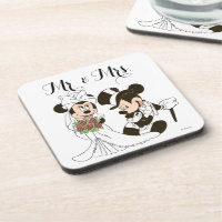 Mickey & Minnie Wood Coaster