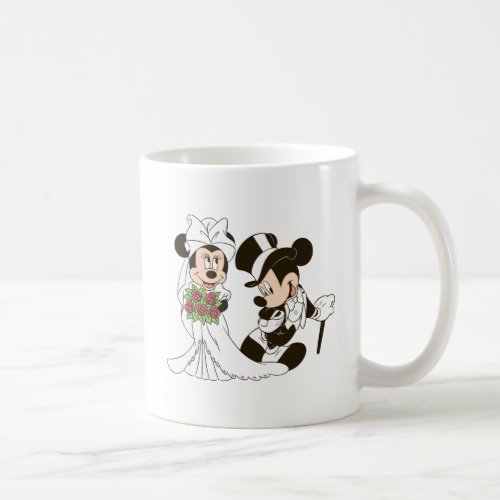 Mickey  Minnie Wedding  Getting Married Coffee Mug
