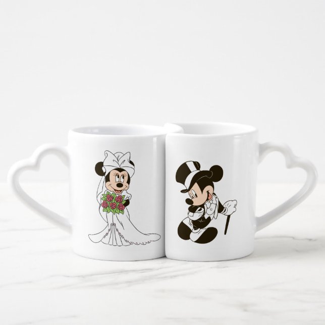 Mickey & Minnie Wedding | Getting Married Coffee Mug Set (Front Nesting)