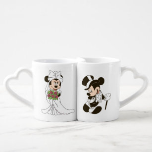 Disney Couple Wedding Gift Mug Set / Mickey And Minnie, Mr. And Mrs. M –  Jin Jin Junction