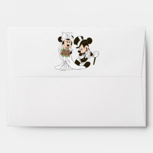 Mickey & Minnie Wedding Getting Married Envelope
