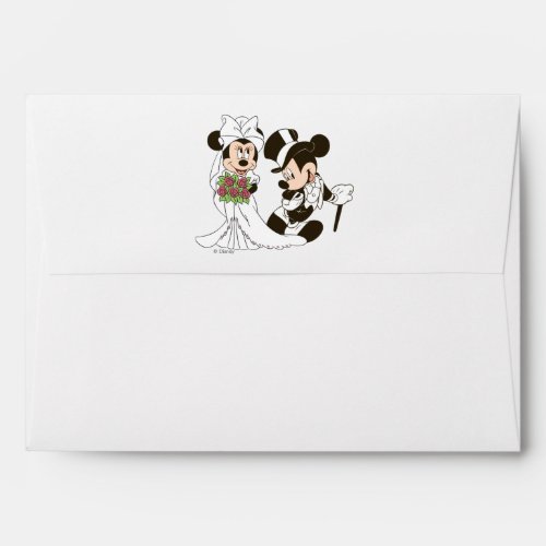 Mickey  Minnie Wedding  Getting Married Envelope
